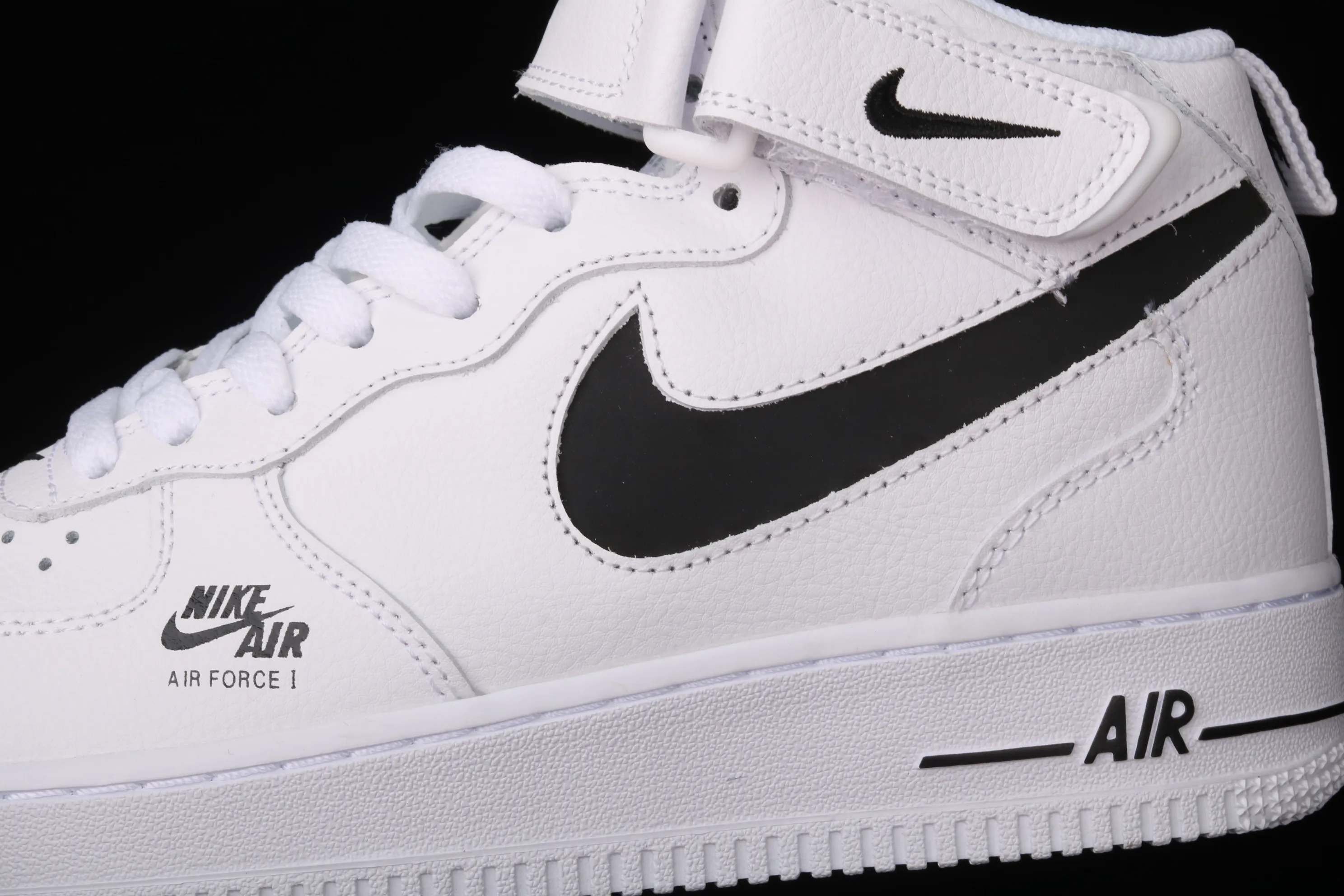 All categories Nk Air Force 1 Air Force series Nk Air Force 1 Mid Air Force mid-top Nk Air Force 1 Mid "Premium" black and white colorful color Air Force One Chinese casual sneakers CV3039-108